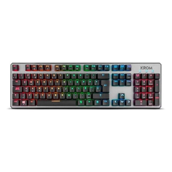 TECLADO GAMING MECANICO (RED SWITCH) USB KROM KERNEL MACROS RGB
