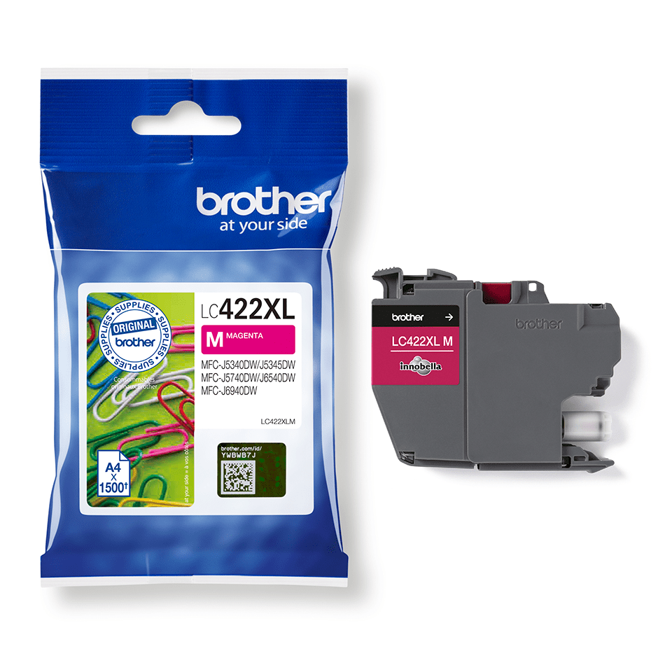 C O BROTHER LC422XLM MAGENTA 1500 PAGS
