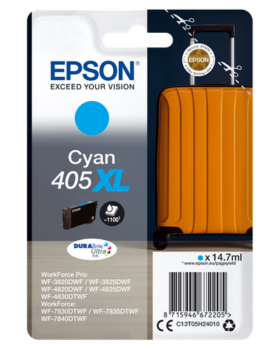 C O EPSON T405XLC CYAN 1100 PAG C13T05H24010