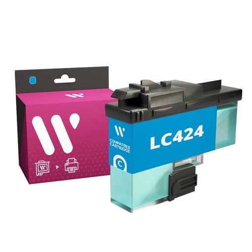 [Z013947] C C BROTHER LC424C CYAN 750 PAGS