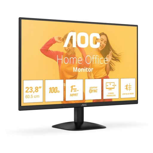 [Z020720] MONITOR LED 23,8" AOC 24B35HM2 100HZ 1MS VA FHD HDMI VGA