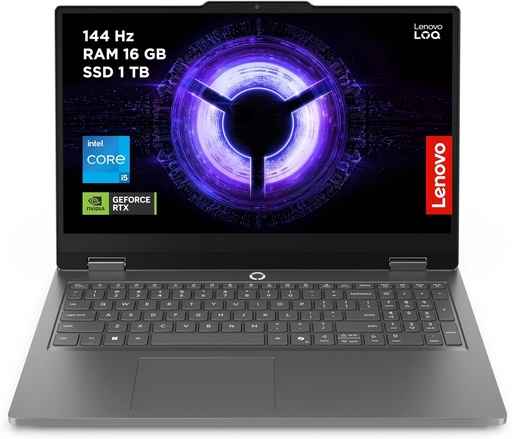[Z021197] PORTATIL 15,6" LENOVO LOQ G11 I5-13450HX 16GB 1TB RTX5050 8GB SIN S.O. + PACK 1278€