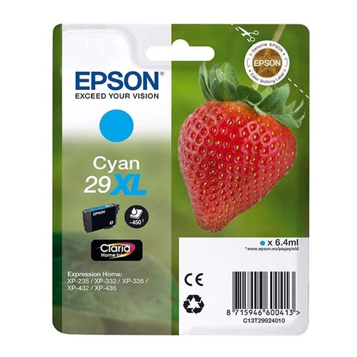 [Z011102] C O EPSON 29XL T2992 CYAN C13T29924012